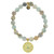 Amazonite Stone Bracelet with Protection Gold Charmby T. Jazelle - Special Order