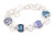 Something Blue Silver Link Swirl Bracelet