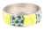 Green Envy Silver Magnetic Bangle Bracelet