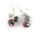 Candy Apple 3 Bead Cluster Earring