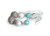 White Sand 3 Bead Cluster Earring
