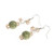 Silk Chiffon 3 Bead Crystal Earrings