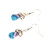 Denim Pear Drop Earrings