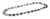 Black Lace Chunky Silver Ball Necklace