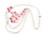 Simply Pink Silver Tiered Necklace