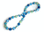 Blue Bikini Chunky Silver Ball Necklace