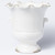 Vietri Rustic Garden White Scalloped Footed Planter