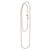 30" Thin Cable with Pearls Brass Chain Necklace by Waxing Poetic