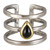 Black Onyx Periphery Triple Ring Small (Size 6/7) by Waxing Poetic