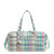 Pastel Plaid Large Travel Duffel Bag