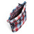 Patriotic Plaid Triple Zip Hipster Crossbody Bag