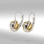 Infinity Knot Two-Tone French Wire Earrings