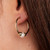 Ocean Images Collection Single Pearl Small Hoop Earrings - Gold