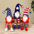 26.7-Inch Lighted Plush Americana Gnome Shelf Sitter with Timer - Stars Hat