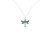 Aqua Petite Dragonfly Pendant