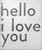 25" x 30" Hello I Love You Art Print by Sugarboo Designs