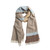 Varied Stripe Blanket Scarf - Blue