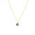 Gold Trinket Stone Necklace - Dalmatian Jasper