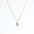 Gold Trinket Stone Necklace - Labradorite