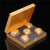 Brushed Stainless Dice Set - Gold