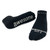 'I am awesome' Black Low-Cut Socks- Large