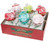 Christopher Radko 3.25-Inch Festive Fete Signature Flocked Rounds