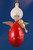 Red Angel with Fiddle Ornament