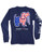 XLarge Navy USA Pup Long Sleeve Tee by Puppie Love