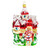 5.5" Santa Castle  Ornament by HeARTfully Yours