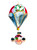 7" Nick Drops In Ornament by HeARTfully Yours
