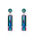 Light Turquoise Architectural Long Post Earring - Firefly Jewelry