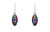Multicolor Baguette Petite Oval Earring - Firefly Jewelry