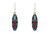 Multicolor Baguette Medium Oval Earring - Firefly Jewelry