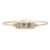 Petite I Love Pawprint Silver Tone Bangle Bracelet by Luca and Danni