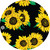Sunflower Car Coasters by Simply Southern