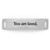 You Are Loved Essential Sentiment - Matte Silver - Lenny & Eva