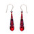 Red Gazelle Medium Drop Earrings - Firefly Jewelry