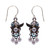 White Pearl Flora Earrings with Dangle - Firefly Jewelry
