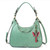 Teal Mini Pink Butterfly Sweet Hobo Tote by Chala