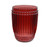 Milano Glassware Berry Red Small Tumbler by Le Cadeaux