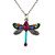 Fuchsia Petite Dragonfly Pendant 8381 - Firefly Jewelry