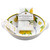 Lemon Basil Two Handled Bowl with Matching Tea Towel Gift Set by Le Cadeaux