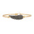 Petite Angel Wing Brass Tone Bangle Bracelet by Luca and Danni