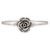 Petite Rose Silver Tone Bangle Bracelet by Luca and Danni