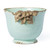 Vietri Rustic Garden Aqua Planter w/ Flowers