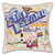 Fire Island Hand-Embroidered Pillow by Catstudio