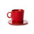 Vietri Lastra Red Espresso Cup & Saucer