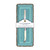Antiqua Turquoise Baguette Tray With Bread Knife by Le Cadeaux