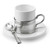 Espresso Cup with Ceramic Saucer by Match Pewter