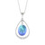 Polished Blue Oval with Loop Pendant  by LeightWorks Wearable Fine Art